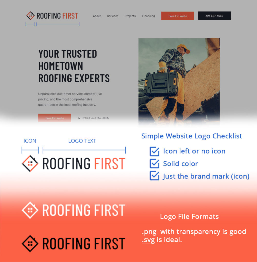 Small Business Website Simple Logo Checklist