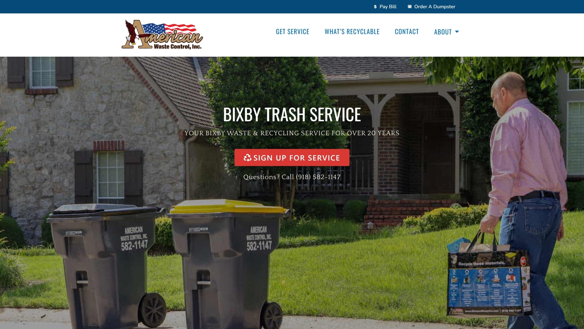 Waste Company Web Design - Bixby