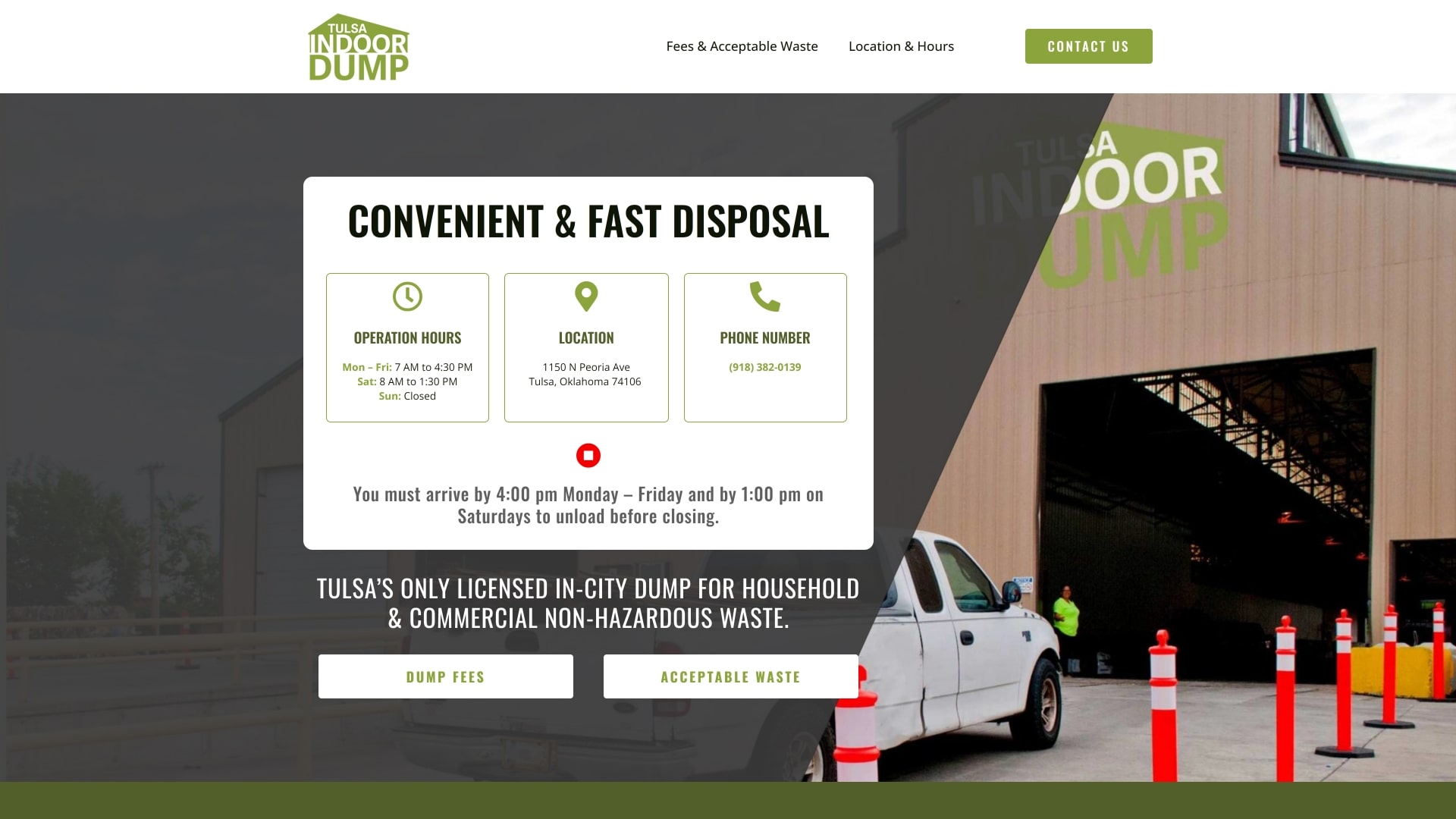 Waste Company Web Design -Tulsa