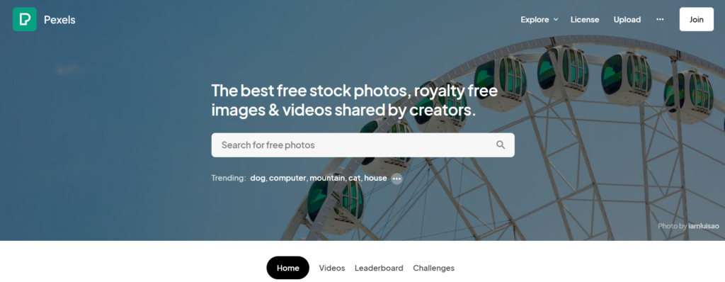 Pexels - Free Stock Photo Sites