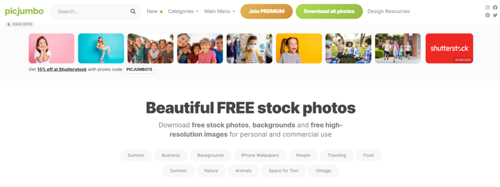 Picjumbo - Free stock photo sites