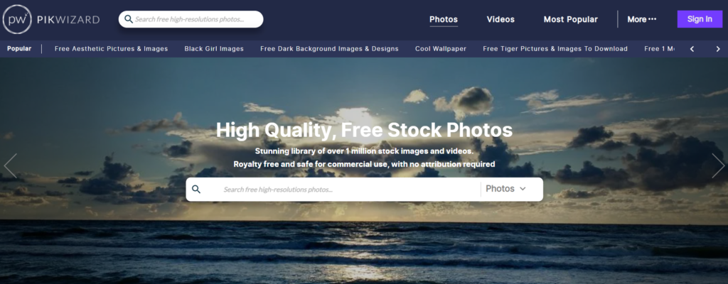 Pikwizard - Free Stock Photo Sites