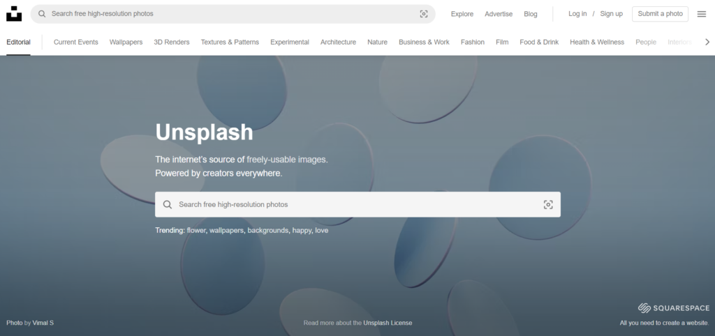 Unsplash - Free Stock Photo Sites